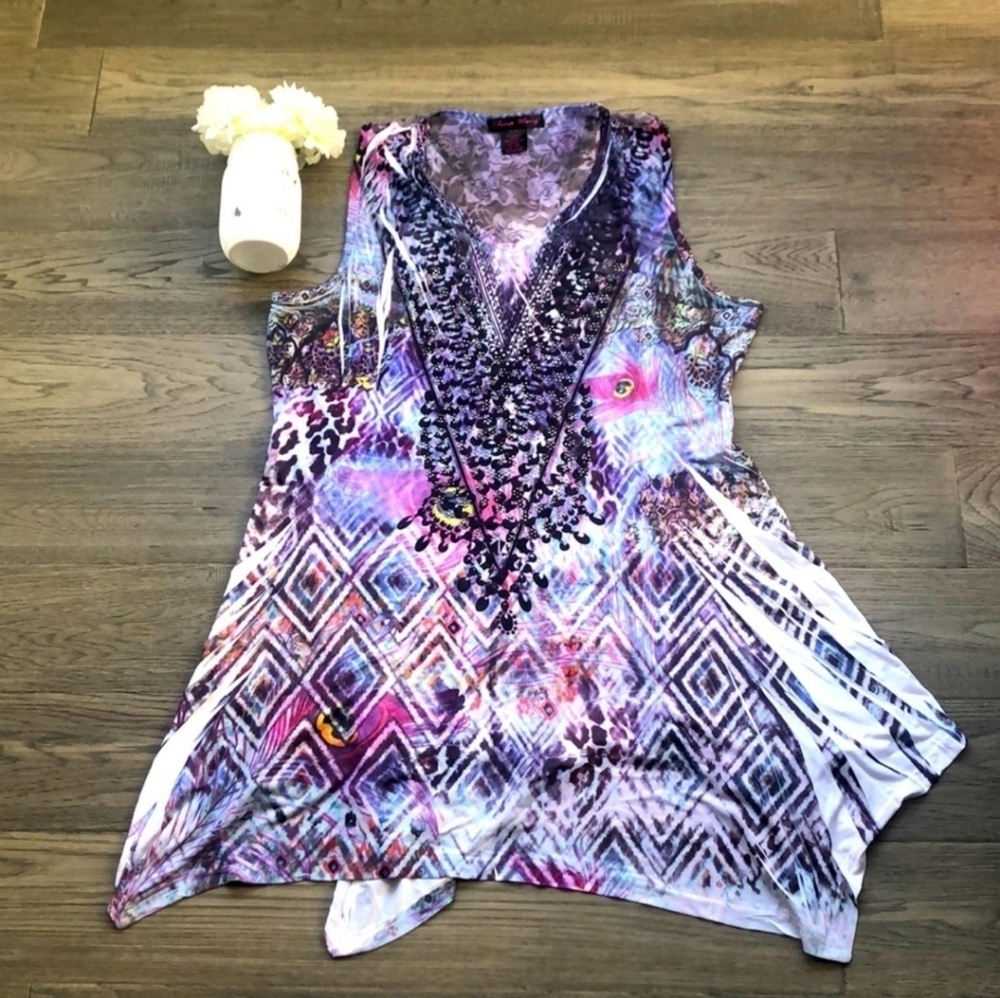 *4 for $25* Women's Multicolor Sleeveless Long Top